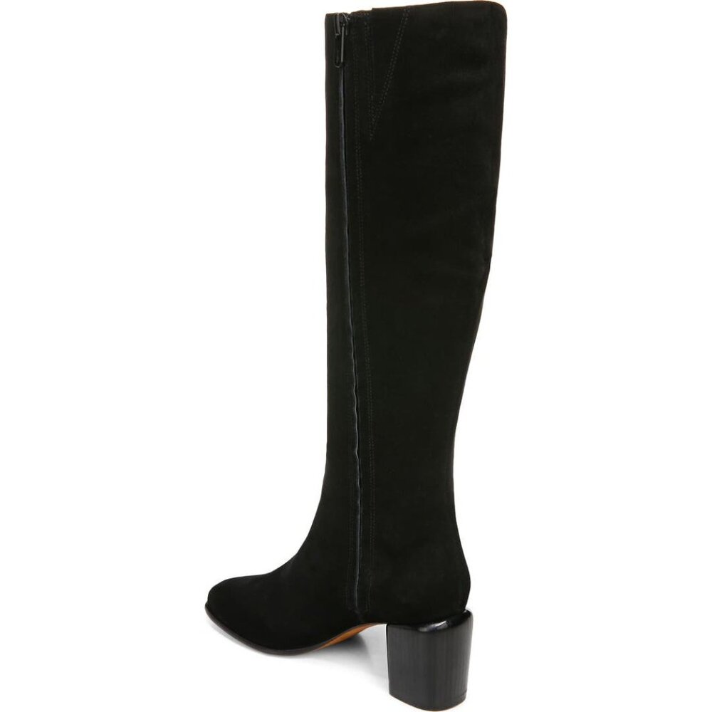 NEW Vince Maggie black suede Knee High Boots size 6.5 - Picture 2 of 12